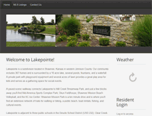 Tablet Screenshot of lakepointehomeowners.com